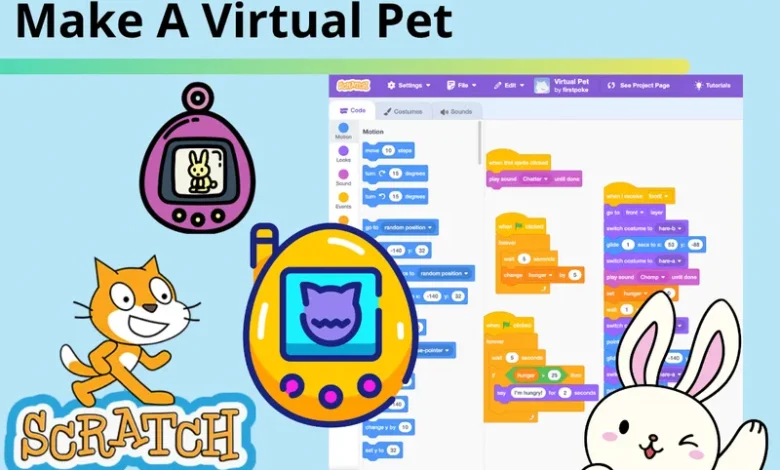 كيفية إنشاء حيوان أليف افتراضي في Scratch